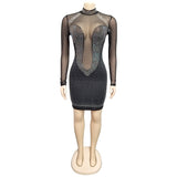 Women Bandage Dress Sequin vestidos Ladies Club Dresses