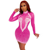 Women Bandage Dress Sequin vestidos Ladies Club Dresses