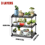 Simple Metal Flower Plant Display Stand Home Garden Multi Layer Plant Flower Pot Storage Rack Durable Balcony Flower Stand