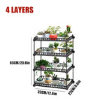 Simple Metal Flower Plant Display Stand Home Garden Multi Layer Plant Flower Pot Storage Rack Durable Balcony Flower Stand