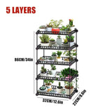 Simple Metal Flower Plant Display Stand Home Garden Multi Layer Plant Flower Pot Storage Rack Durable Balcony Flower Stand