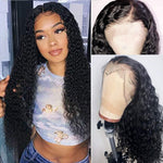Curly HD Transparent Lace Brazilian Kinky Curly 360 Lace Frontal Human Hair Wigs 13x6 Kinky Curly Lace Front Human Hair Wigs