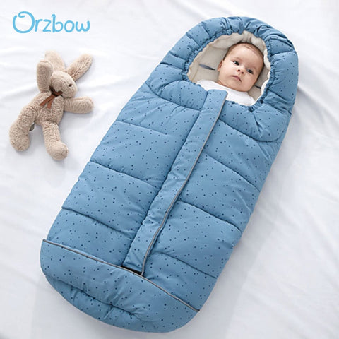 Orzbow Baby Boy Sleeping Bags Winter Newborn Envelope For Baby Stroller Footmuff SleepSack