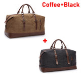 MARKROYAL Mens Duffel Canvas Bags Overnight Travel Bags Leisure Handbags  Shoulder Bags Large Capacity Luggage Wild Bag 4573