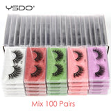 YSDO Eyelashes Wholesale 10/20/50/100 PCS 3d Mink Eyelashes Natural Mink Lashes