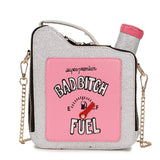 Fun Gasoline Bottle Design Crossbody Bag for Women