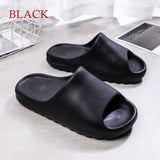 Summer Home Men Slippers Simple Solid Color Shoes Non-slip Bathroom Slides  Flops Couples Unisex Platform Slippers VIP