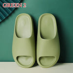 Summer Home Men Slippers Simple Solid Color Shoes Non-slip Bathroom Slides  Flops Couples Unisex Platform Slippers VIP