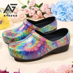 AtreGo Womens Colorful Hotel Kitchen Non-slip Chef Shoes