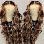 Highlight Wig Brazilian Body Wave Lace Front Human Hair Wigs