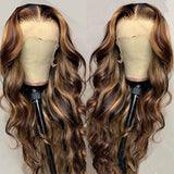 Highlight Wig Brazilian Body Wave Lace Front Human Hair Wigs