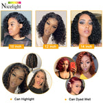 Nicelight Brazilian Water Wave Lace Front Wigs Remy Pre-Plucked