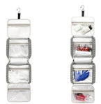 Travel Toiletry Organizer for Women with 4 Compartments & 1 Sturdy Hook