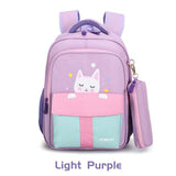 Cat Frog Cartoon School Book Bag Girl Women Fur Backpack Kindergarten Cute Bag Travel Children Schoolbag Kids Gift Book Bag