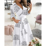 Casual Women Fashion Print Party Dress