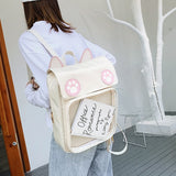 Ita Bag Cat Style Backpacks Paws Kawaii Harajuku Schoolbags