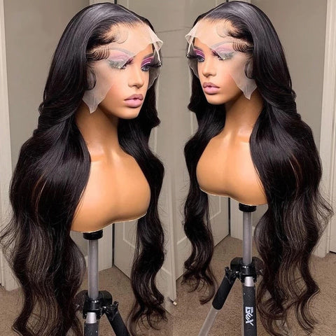 13x6 Body Wave Lace Wig Human Hair Wigs Brazilian 30 40 inch Water Wave 5x5 Transparent Lace Closure Frontal Wig For Black Women