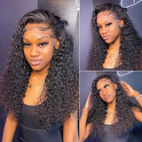 30 32 Inch 13x4 Loose Deep Wave 13x6 Transparent Human Hair Wigs Brazilian Water Curly