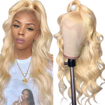 Uwigs 613 Blonde Lace Front Wig Human Hair Wigs 30 inch Body Wave Lace Front Wig Transparent Lace Frontal Wigs For Black Women