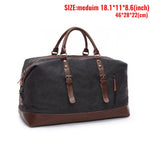 MARKROYAL Mens Duffel Canvas Bags Overnight Travel Bags Leisure Handbags  Shoulder Bags Large Capacity Luggage Wild Bag 4573