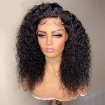 Deep Curly Lace Front Human Hair Wigs 13x6 Lace Frontal Wigs Brazilian Deep Wave