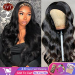 SVT Headband Wig Human Hair Scarf Wig 180% Density Remy Brazilian Body Wave Wig