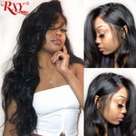 13x4 Body Wave Lace Front Wig 360 Lace Frontal Wig 250% Brazilian Lace Front Human Hair Wigs Body Wave Closure Wig PrePlucked