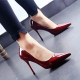 Brand Pumps Red Pointed High Heel Shoes 12cm