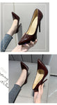 Brand Pumps Red Pointed High Heel Shoes 12cm