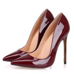 Brand Pumps Red Pointed High Heel Shoes 12cm