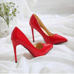 Brand Pumps Red Pointed High Heel Shoes 12cm