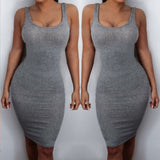 Sexy Women Summer Bandage Slim Bodycon Party Cocktail Split Dress