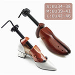 2Pcs Shoe Tree Wood Shoes Stretcher Wooden Adjustable Man Women