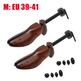 2Pcs Shoe Tree Wood Shoes Stretcher Wooden Adjustable Man Women