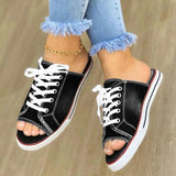 2020 Fashion Women Canvas Sandals Breathable Summer Slippers L