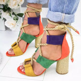 New Women shoes new breathable wedges shoes woman high heels hollow lace-up sandals female