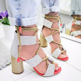 New Women shoes new breathable wedges shoes woman high heels hollow lace-up sandals female