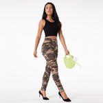 Shascullfites Butt Lift Pants Women's Camouflage Jeans
