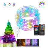 TUYA LED Light String Smart WIFI Lantern Christmas Tree/Curtain Decoration Light Bluetooth Control Four Music Light Modes