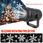 HOT Snowflake Light Christmas Outdoor Waterproof LED Moving Laser Light Projector Lamp Atmosphere Holiday Family Party Lamp