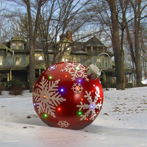 Christmas Balls New Year 2022 Christmas Tree Decoration Gift Xmas Hristmas Decorations For Home Outdoor PVC Inflatable Toys 60cm