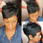 Short Bob 4x4 Lace Closure Wig Pixie Cut Wig Straight Brazilian Virgin Hair Lace Front Human Hair Wigs Black Women Pre Plucked