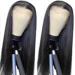 30 32 inch Glueless Straight Lace Part Human Hair Wigs Peruvian Long Lace Frontal Human Hair Wig Pre Plucked Baby Hair 180%