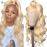 Uwigs 613 Blonde Lace Front Wig Human Hair Wigs 30 inch Body Wave Lace Front Wig Transparent Lace Frontal Wigs For Black Women