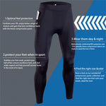 Large Size Fitness Pants Men's Quick Drying Black Sports Tights Training Running Pants