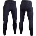 Large Size Fitness Pants Men's Quick Drying Black Sports Tights Training Running Pants