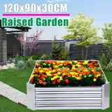 60/90x120cm Metal Garden Raised Bed Round Planting Container Grow Bags Iron Planter Pot For Plants Nursery Pot