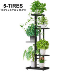 5/6 Layers Iron Flower Stand Pots Tray Plant Shelves Planter Display Rack Storage Holder Shelf Home Balcony Garden Decoration